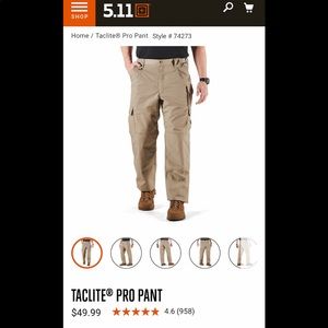 Men’s 5.11 tactical pants